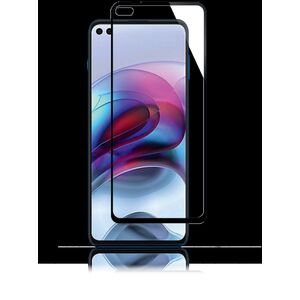 Mocco Full Face / Full Glue Tempered Glass Full Coveraged with Frame Motorola Moto G100 Μαύρο