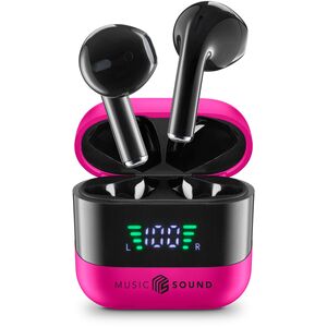 Music Sound 8018080488634 Zestaw słuchawkowy Bezprzewodowy Douszny Połączenia/muzyka Bluetooth Różowy