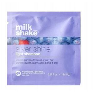 Milk Shake, Silver Shine Light, Sulfates-Free, Hair Shampoo, For Neutralisation Of Yellow Tones, 10 ml For Women