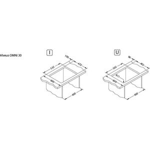 Zlewozmywak Alveus Alveus OMNI 30 G81 beton (45x55) 1 kom. z syfonem sat.