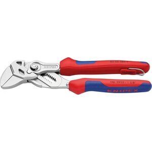 Knipex Szczypce nastawne 1.3/8", 35/180mm chromowane, z uchwytem do mocowania