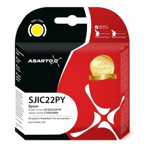 Μελάνι Asarto για Epson SJIC22PY | C33S020604 | 34ml | κίτρινο