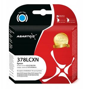 Μελάνι Asarto για Epson 378XL | C13T37954010 | 830 σελ. | ανοιχτό κυανό