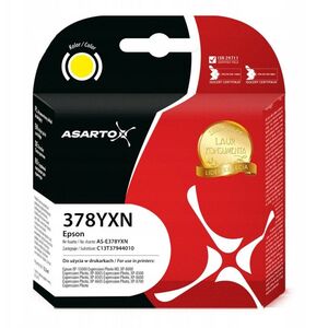 Tusz Asarto do Epson 378XL | C13T37944010 | 830 str. | yellow