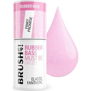 Claresa BrushUp! Rubber Base baza hybrydowa do paznokci Pinky Promise 5g