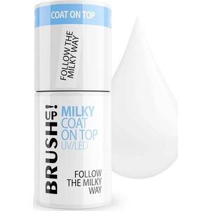 Silcare BrushUp! Milky Coat On Top mleczny top hybrydowy Follow The Milky Way 5g