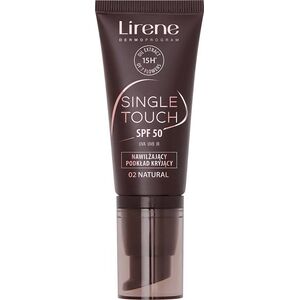 Lirene Single Touch SPF50 Nawilżający podkład kryjący 02 Natural, 30 ml