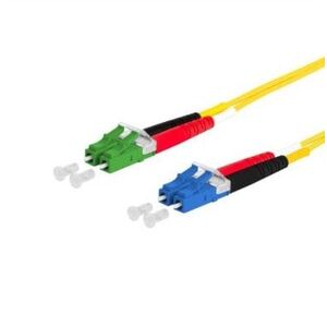 Kabel krosowy METZ CONNECT OpDAT, LC-D/LC-D APC OS2, 1 m