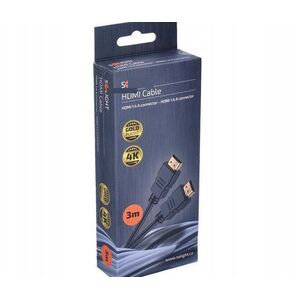 Solight HDMI kabel s Ethernetem, HDMI 1.4 A konektor - HDMI 1.4 A konektor, blistr, 3m