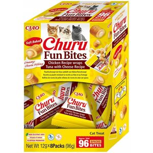 INABA CAT FUN BITES CHICKEN&TUNA&CHEESE 8x12g (96g)