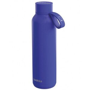 Quokka Solid With Strap - Butelka termiczna ze stali nierdzewnej 630 ml z paskiem (Dusk Blue)