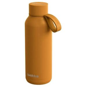 Quokka Solid With Strap - Butelka termiczna ze stali nierdzewnej 510 ml z paskiem (Mustard)