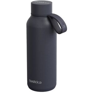 Quokka Solid With Strap - Butelka termiczna ze stali nierdzewnej 510 ml z paskiem (Slate)