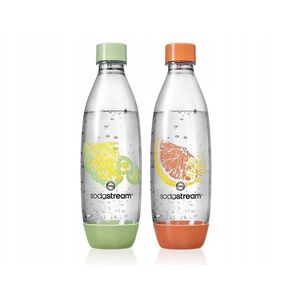 Butelki SodaStrem 2x1L Fuse Crafted (Coral Orange/Forest Green)