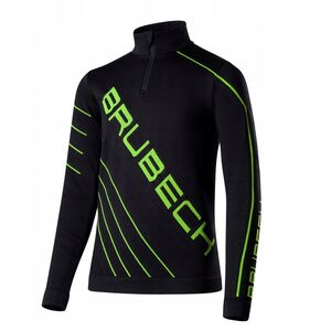 LS1636J Bluza piłkarska z krótkim ekspresem DRY JUNIOR czarny/neonowy 128/134