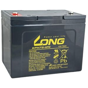 LONG baterie 12V 75Ah M6 HighRate LongLife 12 let (KPH75-12N)