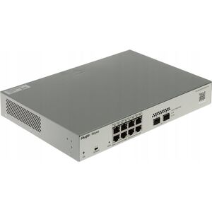 Ruijie Reyee RG-NBS3100-8GT2SFP-P-V2| Switch Zarządzalny, 10 portów, 8xGE, 8xPoE, 125W, 2xSFP, L2, Desktop, Cloud