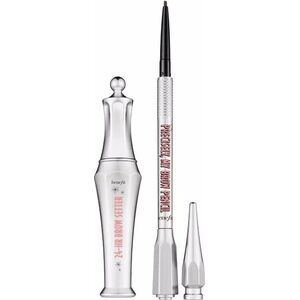 Benefit 2 Brow Bigshots zestaw 24-Hour Brow Setter żel do brwi Clear 7ml + Precisely My Brow Pencil kredka do brwi Warm Deep Brown 0.08g