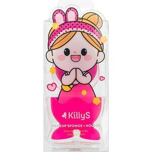 KillyS Tamagotchi girl gąbeczka do makijażu ze stojakiem magenta 1szt.