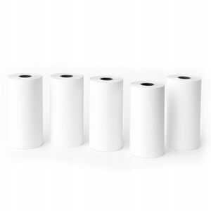 Papier Biały Samoprzylepny Naklejka Wkłady 5x Rolka 3,5m Love Instant X6 / S1 / Phomemo T02 / M02x