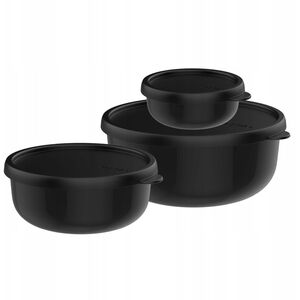 ZESTAW 3 POJEMNIKÓW LUMINA 2.0 250ML + 750ML +1500ML NORDIC BLACK