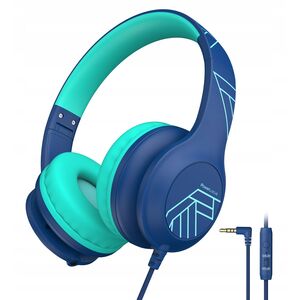 PowerLocus Wired Headphones PLED Wired Kids Blue