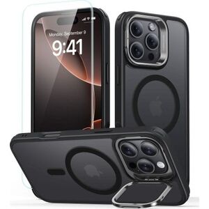 ESR ESR CLASSIC HYBRID KICKSTAND HALOLOCK MAGSAFE & TEMPERED GLASS IPHONE 16 PRO MAX FROSTED BLACK