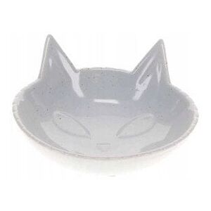 DUVO+ MISKA CERAMICZNA DLA KOTA 175ml     JASNOSZARA 14x14x6.5cm  15508