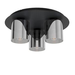 Ceiling lamp EGLO Gorosiba, 3 x E27, 40W, black, o45 x h17.5 cm
