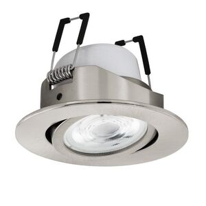 Smart recessed LED light EGLO SALICETO-Z RGB, 5W, 2700-6500K 400lm, nickel finish, O8.8cm, APP
