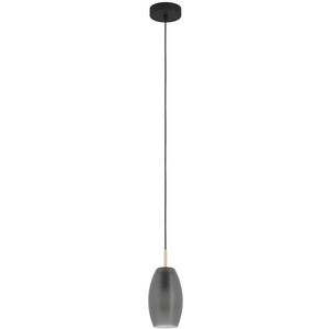 Hanging lamp EGLO Batista, 1 x E27, 40W, black, o12 x h110 cm