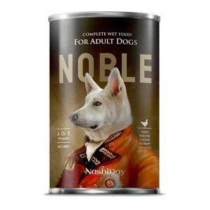 NOBLE DOG 1240g  DRÓB  ( kawałki w sosie  )   /12