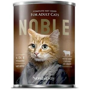 NOBLE CAT 415g  WOŁOWINA  ( kawałki       w sosie )    /24