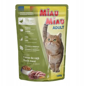 MIAU MIAU saszetka 100g KACZKA SOS /24