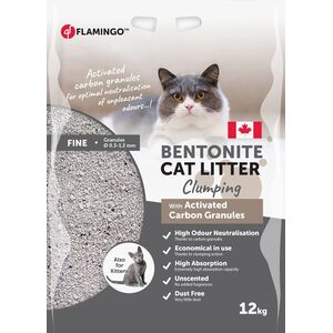 CAT LITTER BENTONITE ACTV CARB GRAN12KG
