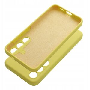 Futerał SILICONE 2mm do SAMSUNG A56 5G żółty