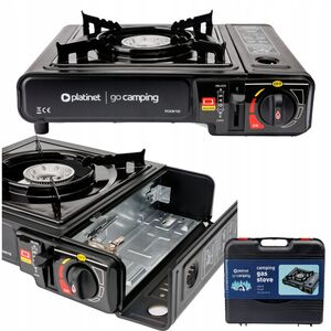 PLATINET CAMPING COOKING STOVE 1 BURNER BLACK [46134]