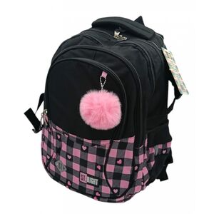 PLECAK 29X45X13 1ZAM 4KIESZ STRIGHT PINK CHECKRE