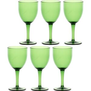 NPC Polska Rose&Tulipani Fiaba Zestaw 6 kieliszków do wina 400 ml zielony