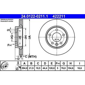 ATE ΔΙΣΚΟΣ ΦΡΕΝΟΥ VW T. T5 03