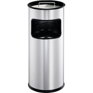 Durable 333023 kosz na śmieci 17 l Okrągły Metal Srebrny