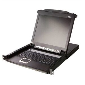 Przełącznik KVM LCD ATEN CL5708M, USB-PS/2, VGA, 8 portów, DE-Layout