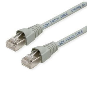 TELEGÄRTNER RJ45 Patch Cord S/FTP, Cat.6A, LSZH, szary, 7 m