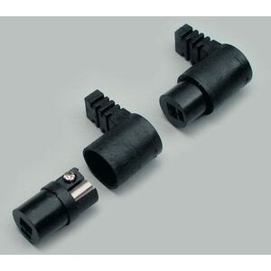 BKL Electronic 0205018 Lautsprecher-Anschluss Stecker, gerade Polzahl: 2 Schwarz - 2 St.