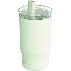 Quokka Mist - Kubek termiczny ze stali nierdzewnej 720 ml ze słomką (Pastel Green)