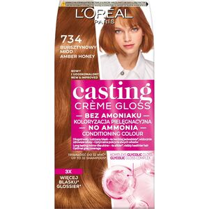 L'Oreal Paris Casting creme gloss farba do włosów 734 bursztynowy miód