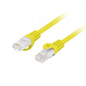 Patchcord Lanberg UTP kat.6 0,5m LSZH CU fluke passed żółty