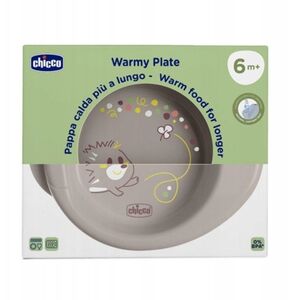 CHICCO-1600035-TALERZ PODGRZEWANY SZARY   6M+