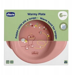 CHICCO-1600015-TALERZ PODGRZEWANY RÓŻOWY  6M+