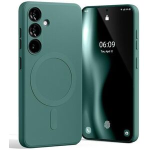 Mercury Semi-Silicon Magsafe Samsung S24 GREEN / ZIELONY